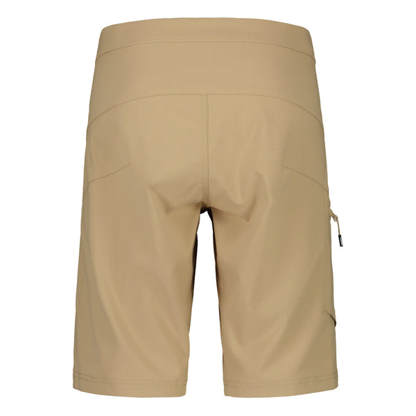 Beige shorts on a white background