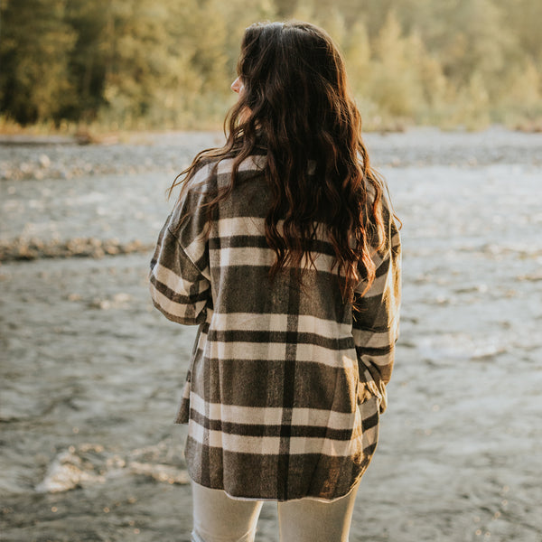 Plaid Fleece Jacket - Women's