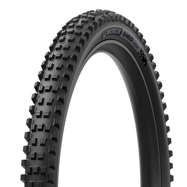 Michelin, E-WILD RACING LINE Front, Mountain Tire, 29''x2.40, Folding, Tubeless Ready, MAGI-X, 4x55, Black
