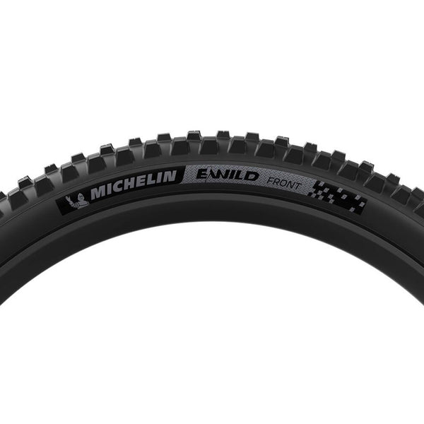 Michelin, E-WILD RACING LINE Front, Mountain Tire, 29''x2.40, Folding, Tubeless Ready, MAGI-X, 4x55, Black