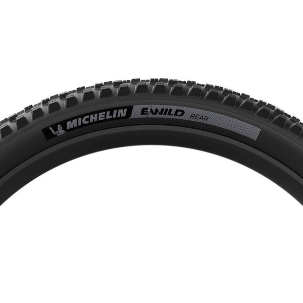Michelin, E-WILD RACING LINE Rear, Mountain Tire, 27.5''x2.60, Folding, Tubeless Ready, MAGI-X, 4x55, Black