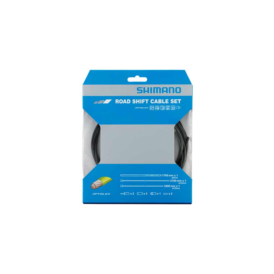 Shimano, Shift cable and housing set, Stainless, MTB, Black – Ruckus ...