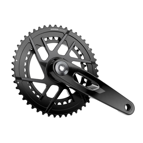 SRAM, Rival 2x E1, Crankset, Speed: 12, Spindle: 28.99mm, BCD: Direct Mount SRAM 8 Bolt, 48/35, DUB, 160mm, Black, Road