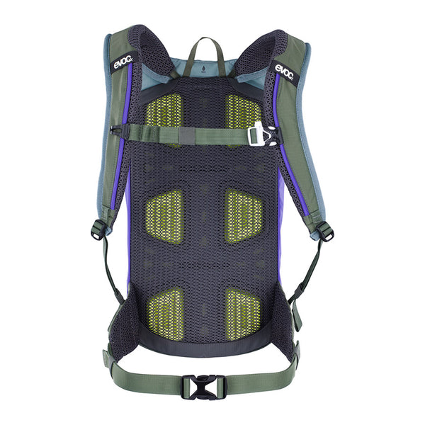 EVOC, Stage 6 + 2L Bladder, Hydration Bag, Volume: 6L, Bladder: Included (2L), Steel/Violet/Dark Olive