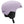 Purple helmet with black chin strap on a white background